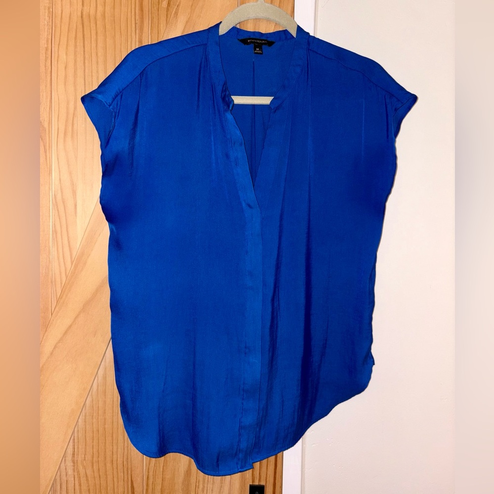 Banana Republic Royal Blue Blouse